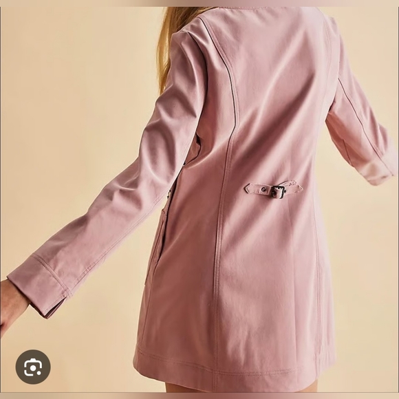 NWT, Free People, Bradley Faux Suede Pink Lace-Up Dress, Women's Size XL - Picture 6 of 6